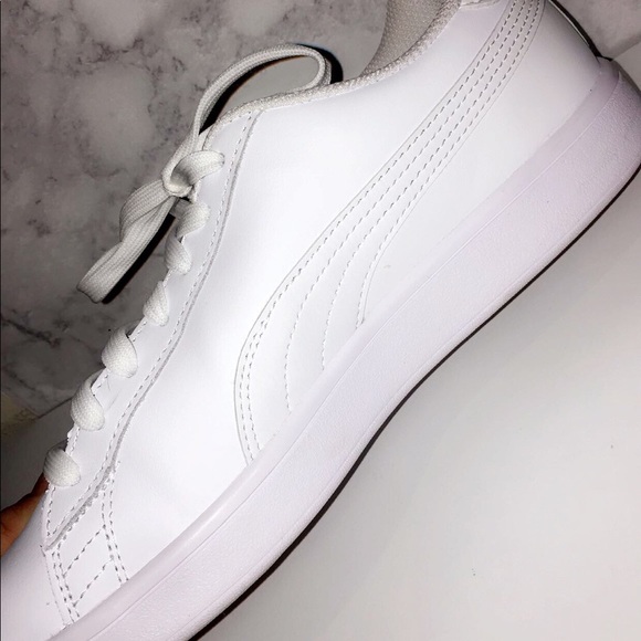 all white puma sneakers - Picture 2 of 6